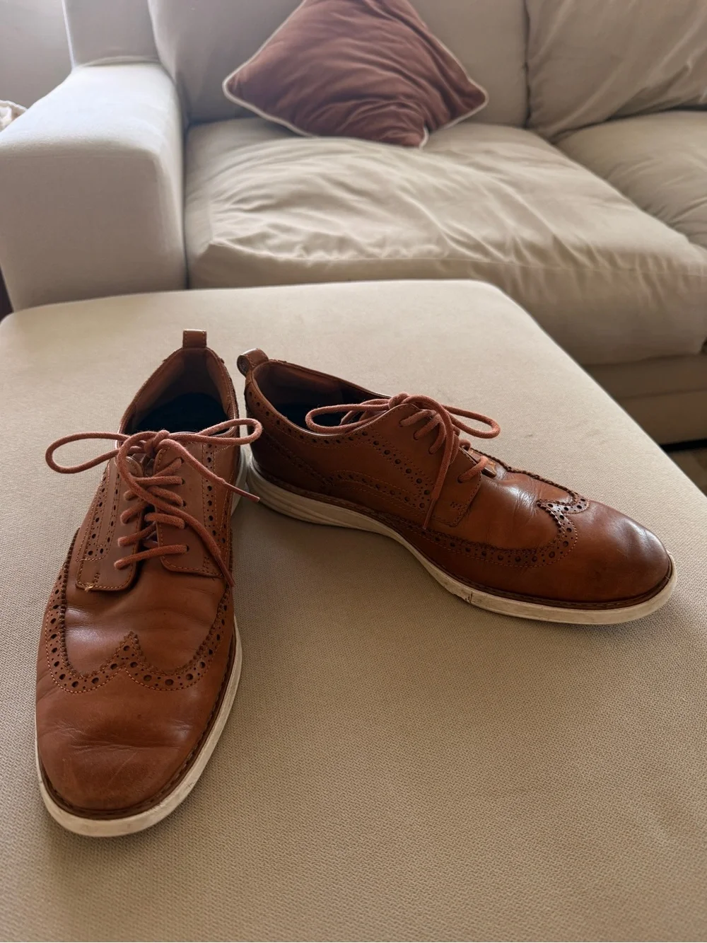 Men’s Cole Haan Tan Leather Original Grand Evolution Oxfords